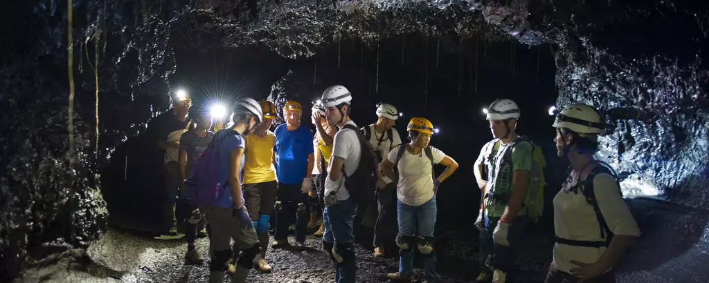 Visite des tunnels de laves en famille