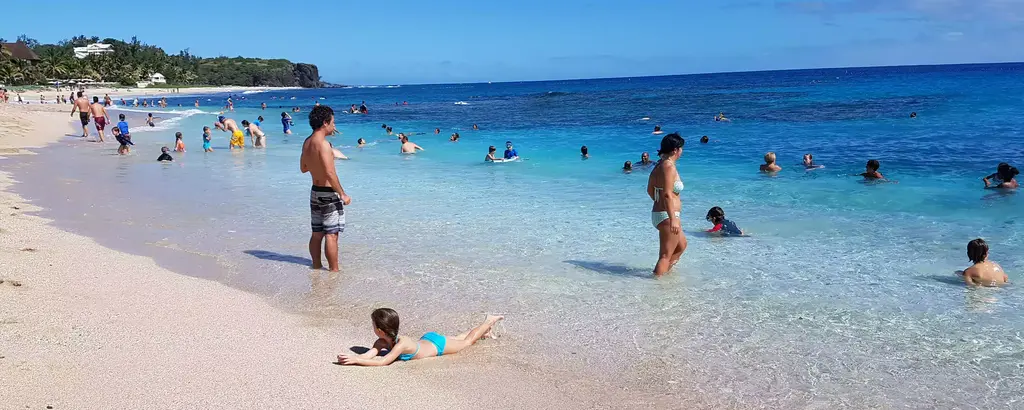 Plage de Boucan-Canot en famille