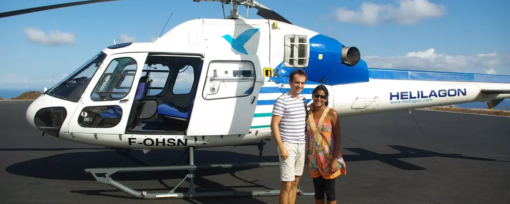 Survol en hélicoptère à la Réunion, Voyages de noces à la Réunion 