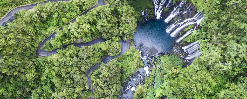 Cascade Grand-Galet dans l'est de la Réunion