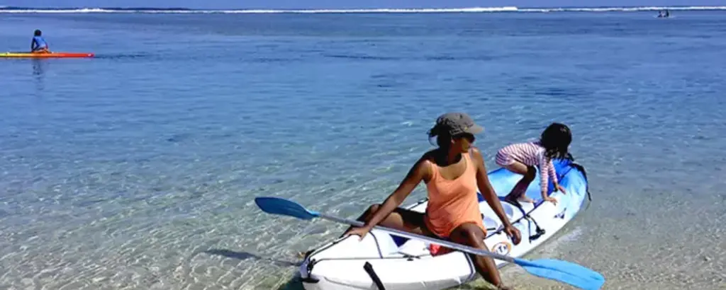 Kayak sur le lagon de Saint-Gilles-les-Bains